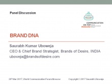 Saurabh Kumar Uboweja, Founder, CEO & Director Brand Strategy at Brands of Desire (India)